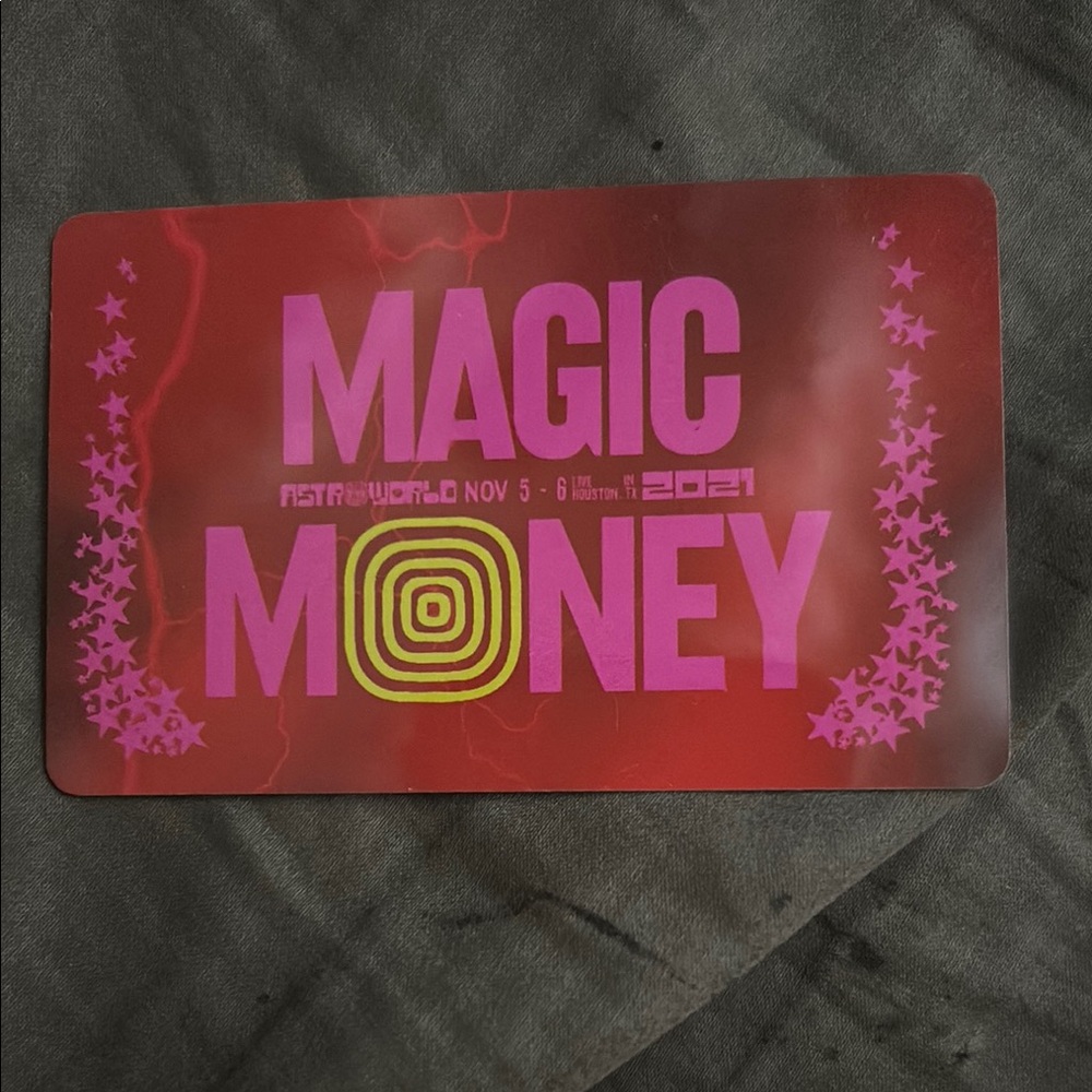 Astroworld Magic Money Card